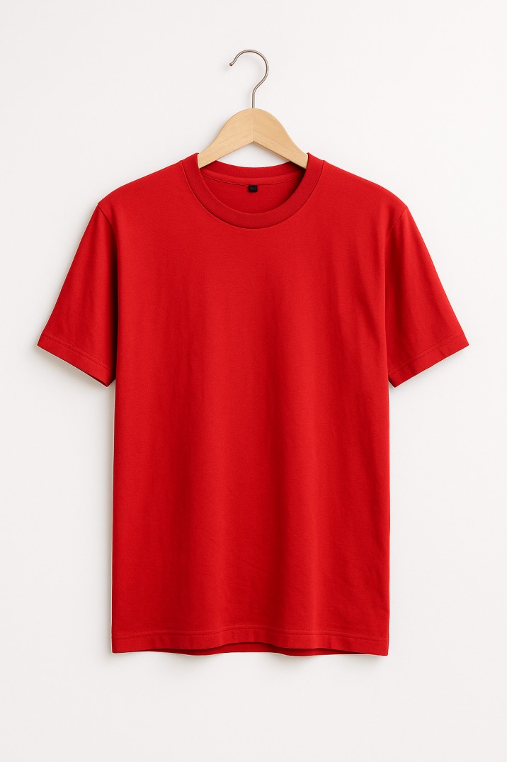 Plain Red Oversized T-Shirt – Bold. Clean. Confident.