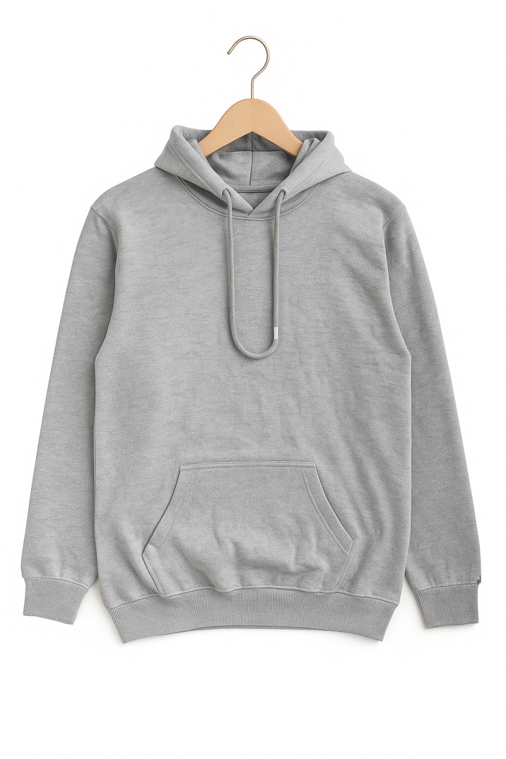 Premium Grey Winter Hoodie with Kangaroo Pocket – Cozy & Stylish Warm Wear