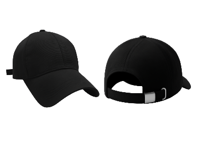Premium Black Adjustable Baseball Cap with Metal Buckle – Unisex Casual Cotton Hat