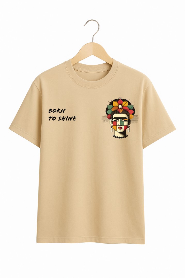 She Was Born To Shine – The Unstoppable Glow Oversized T-Shirt