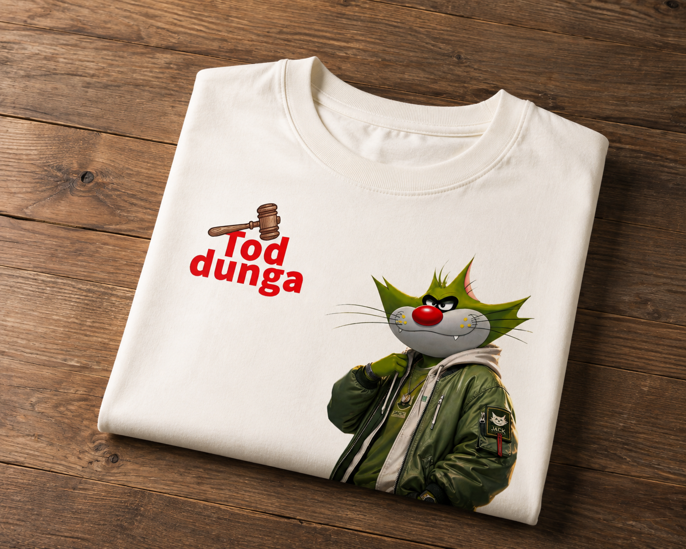 Men's Oversized T-Shirt Jack 'Tod Dunga' Printed Graphic