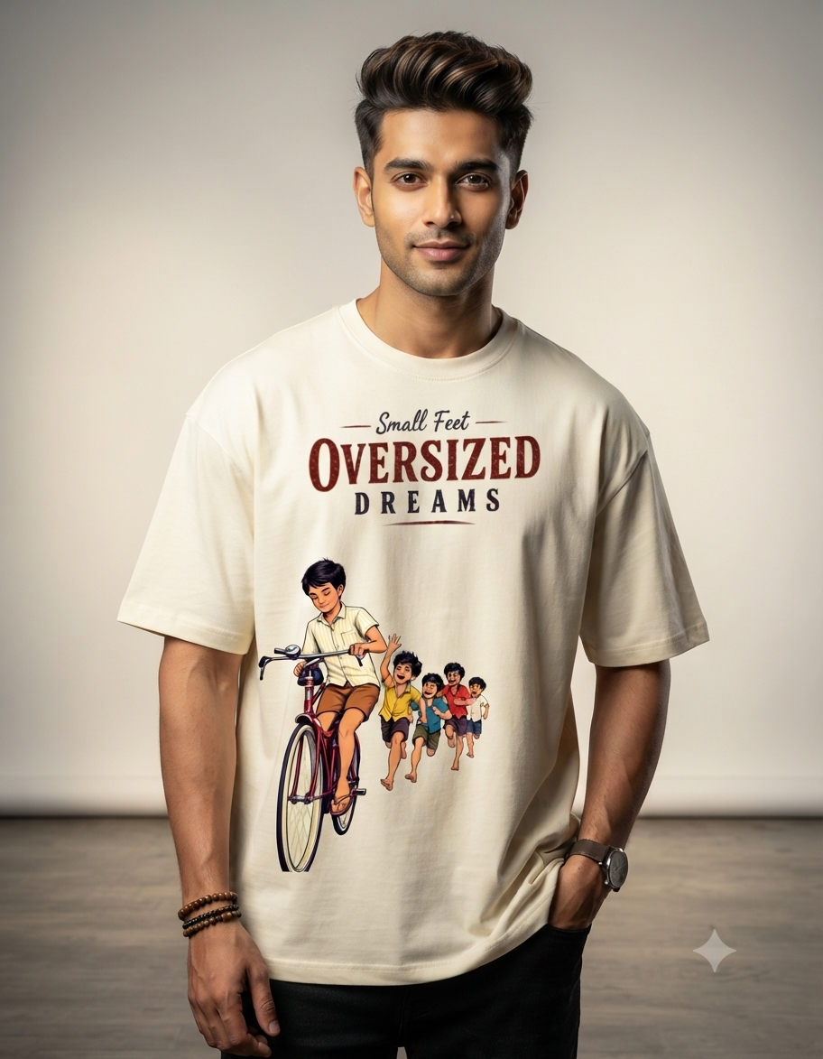 Small Feet, Oversized Dreams: Nostalgia Streetwear Tee