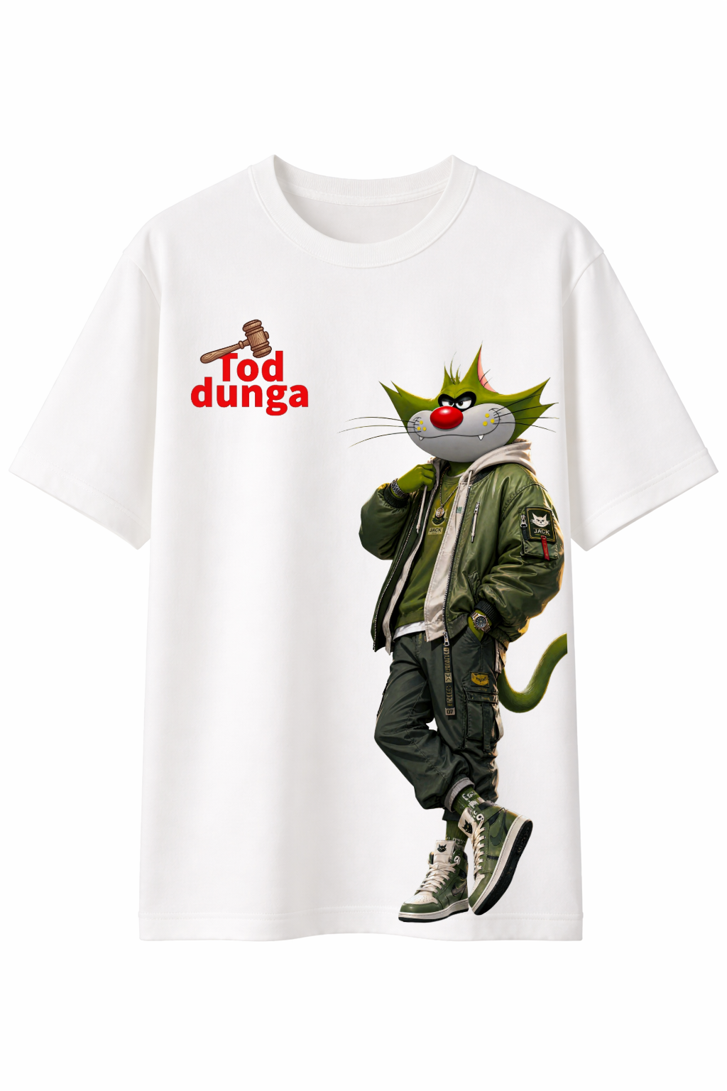 Men's Oversized T-Shirt Jack 'Tod Dunga' Printed Graphic
