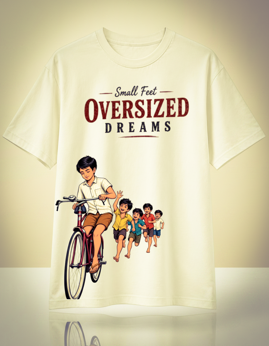 Small Feet, Oversized Dreams: Nostalgia Streetwear Tee