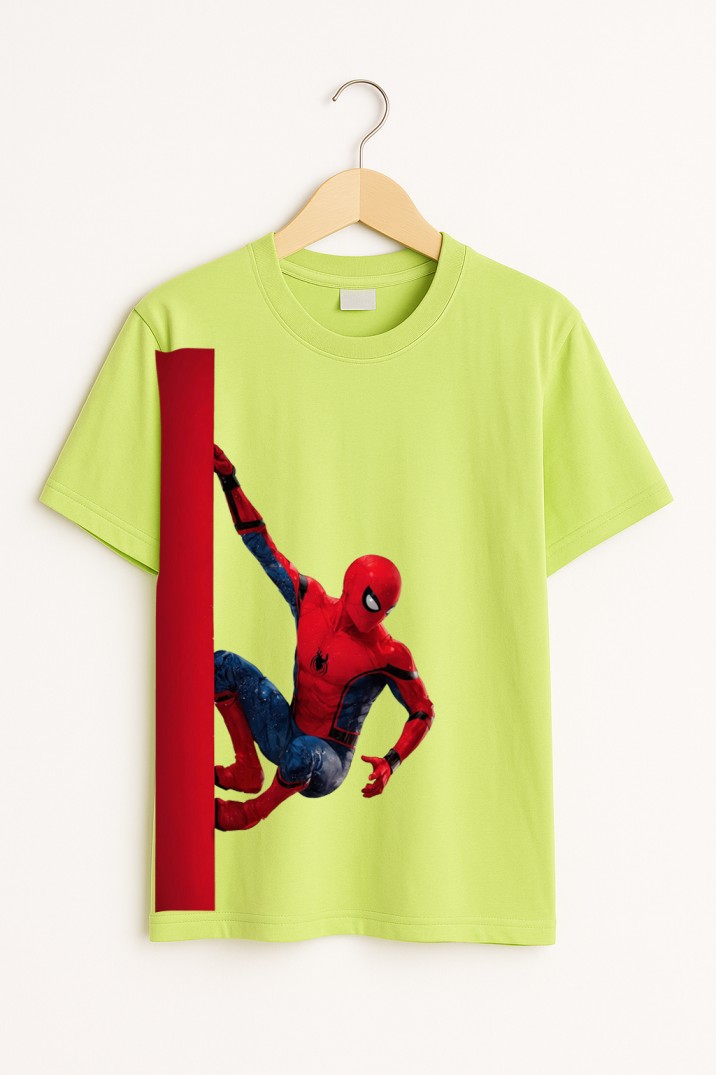Climb Like Spidey Oversized Mint T-Shirt